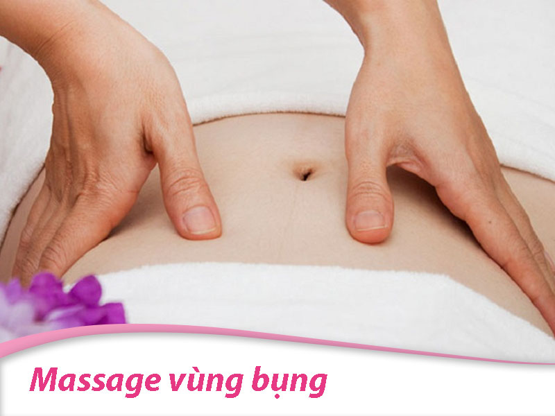 Massage vùng bụng giúp giảm đau bụng kinh