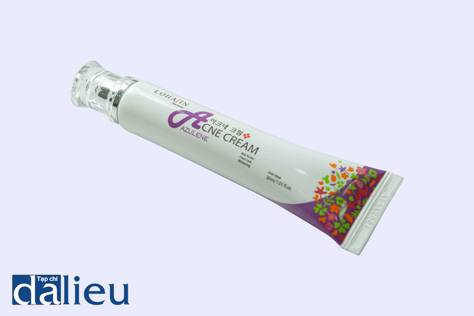 Hình ảnh tuýp kem trị mụn Lohajin Acne Azulene Cream