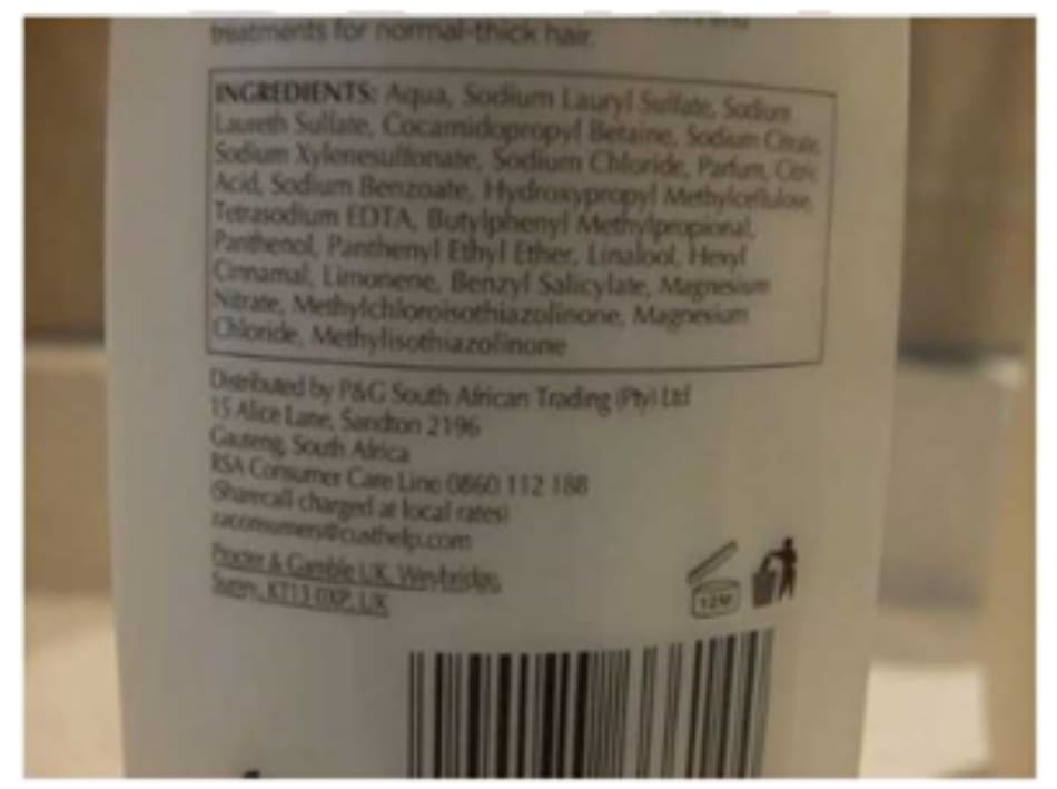 Fig. 7.5 Products carry ingredient labels in compliance with worldwide and company regulations